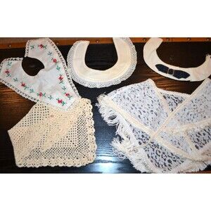Vintage Crochet Collar Collection of Five